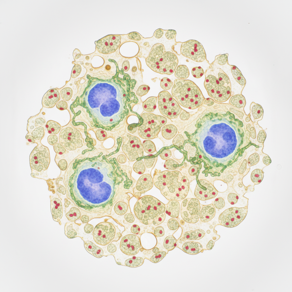 Mikroskopische Zellstruktur